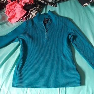 Large blue turtleneck